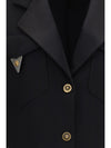 cropped wool blazer