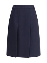 PRADA 44 virgin wool midi skirt