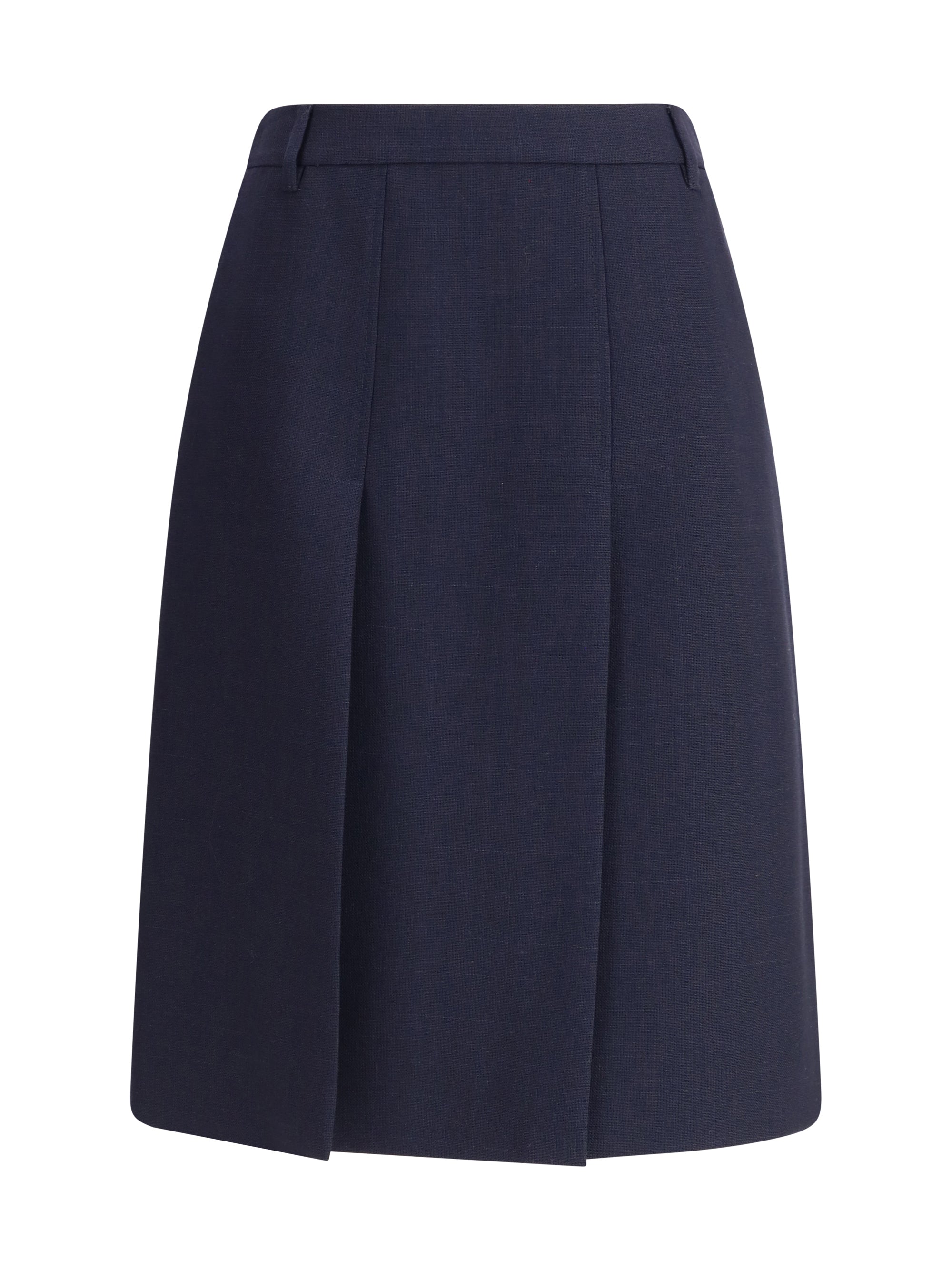 PRADA 44 virgin wool midi skirt