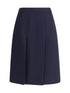 PRADA 44 virgin wool midi skirt