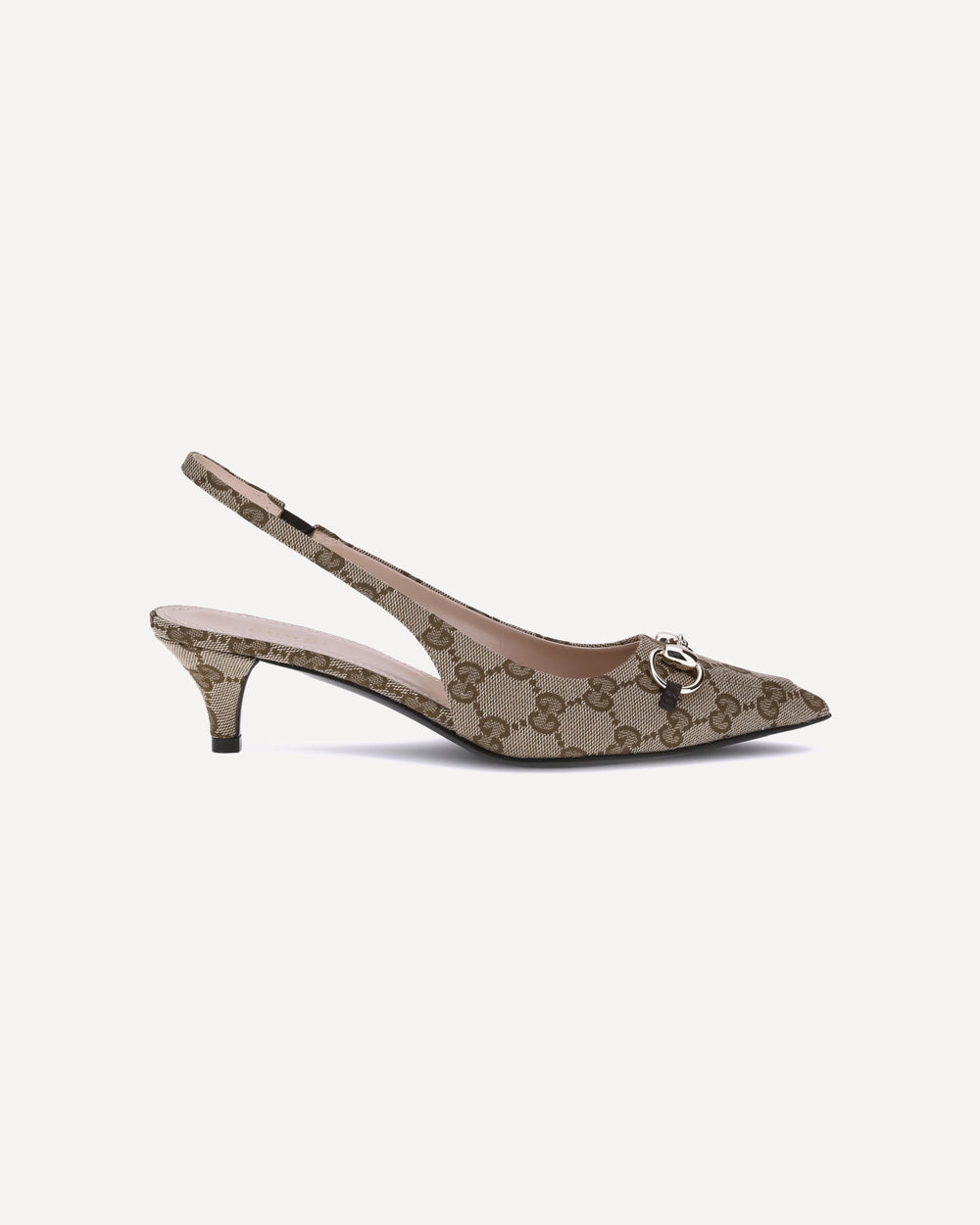 Gucci Slingback Pumps Beige