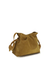 medium flamenco clutch suede handbag