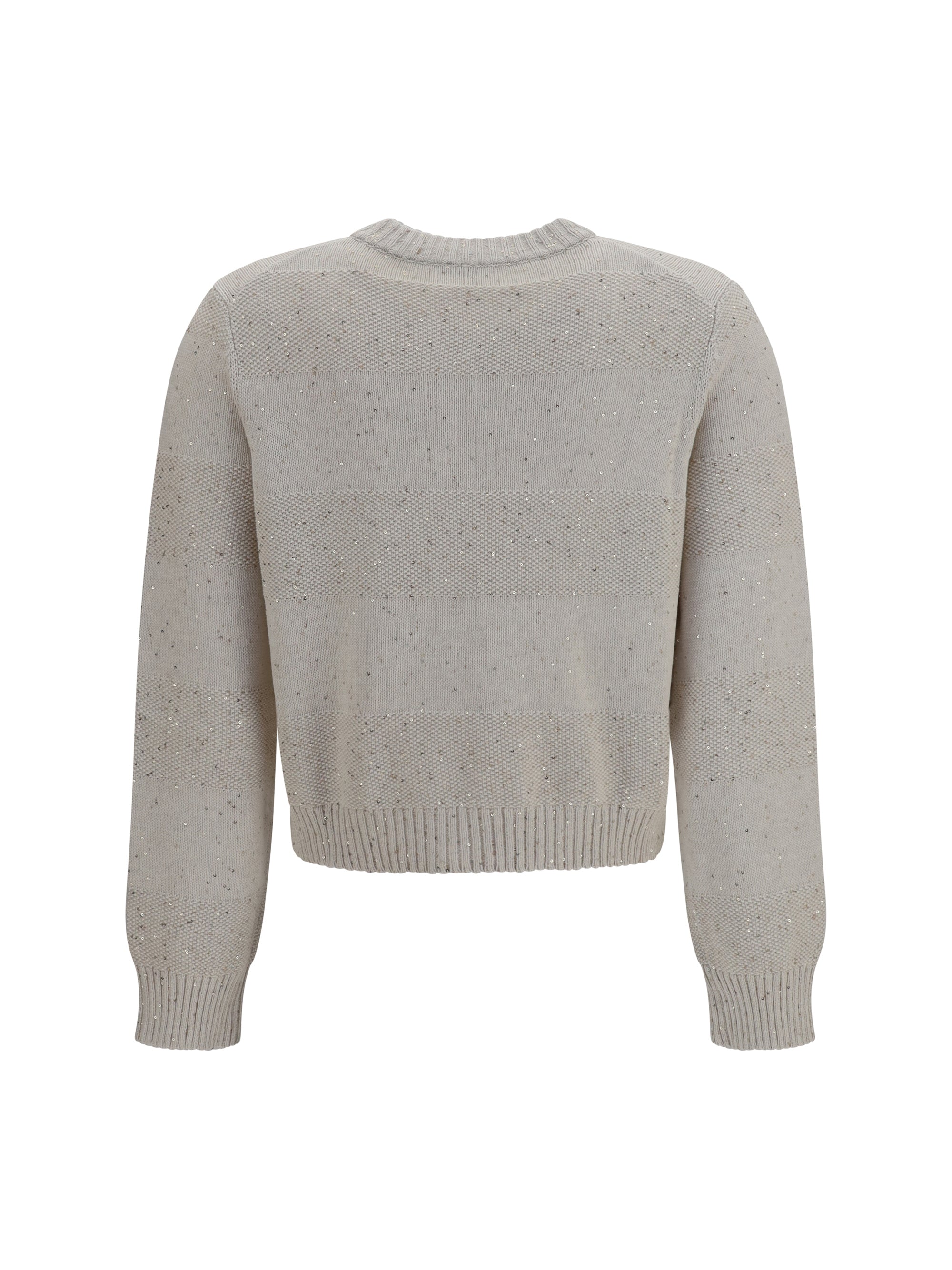 long-sleeve crewneck cotton sweater