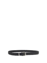 BRUNELLO CUCINELLI M braided stretch leather belt