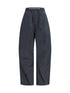 ALEXANDER WANG S trousers with elastic waistband and contrasting jacquard logo