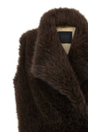 bear long faux fur vest