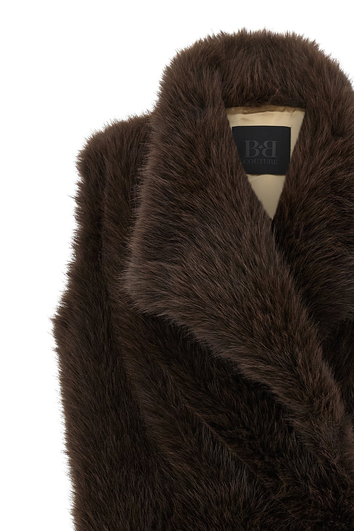 bear long faux fur vest