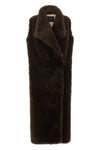 bear long faux fur vest