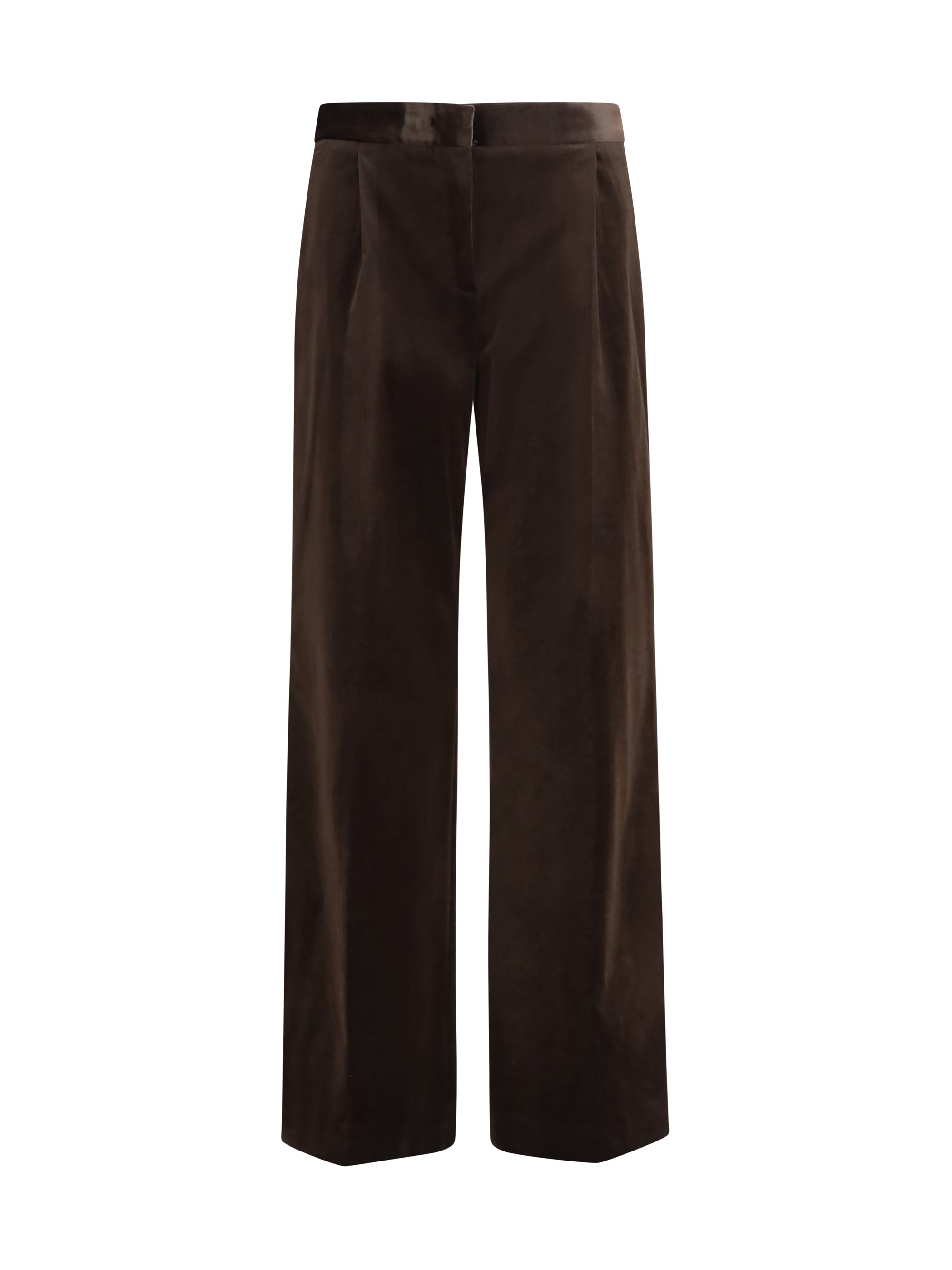 velvet tailored pants