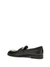 opal leather and check loafers