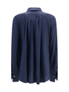 silk shirt with back gathering