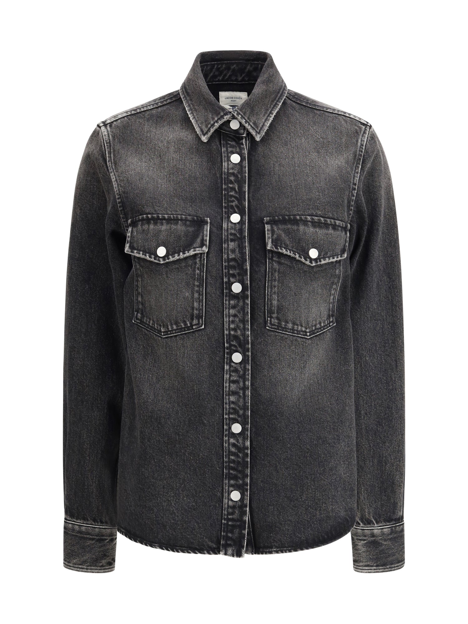 JACOB COHEN 42 western shirt in cotton and lyocell denim