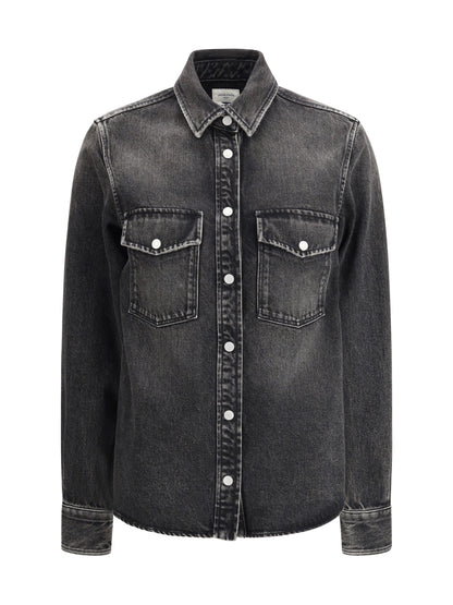 JACOB COHEN 42 western shirt in cotton and lyocell denim