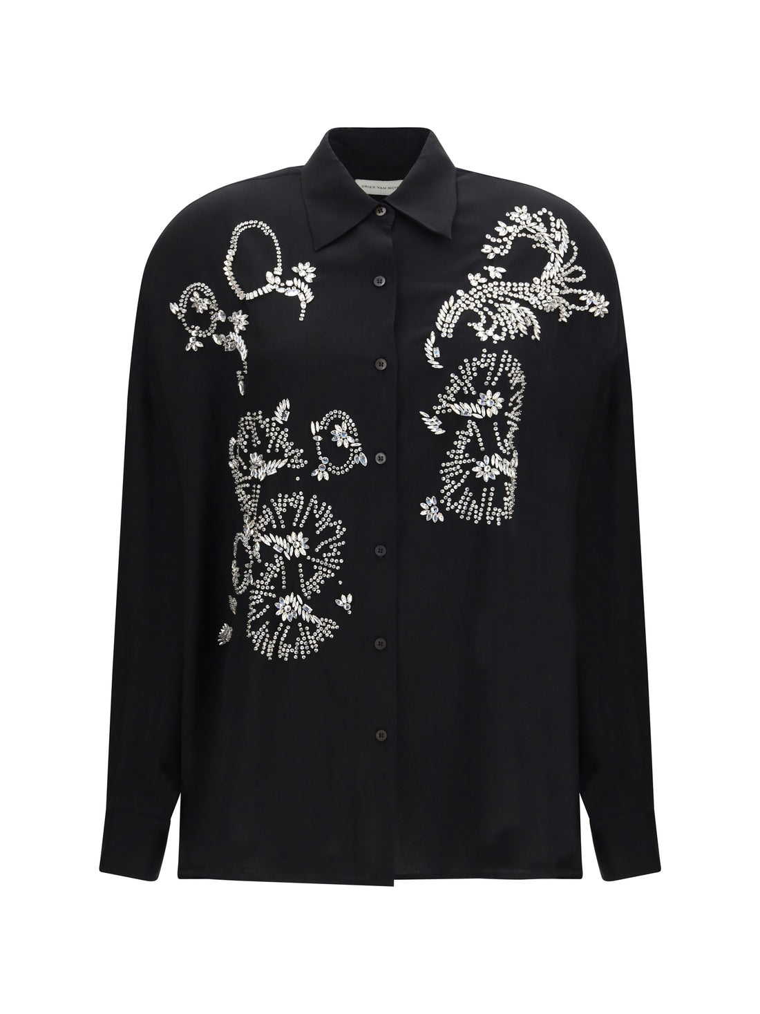 DRIES VAN NOTEN M casia shirt with rhinestones