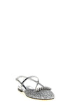 belinda laminated leather slingbacks
