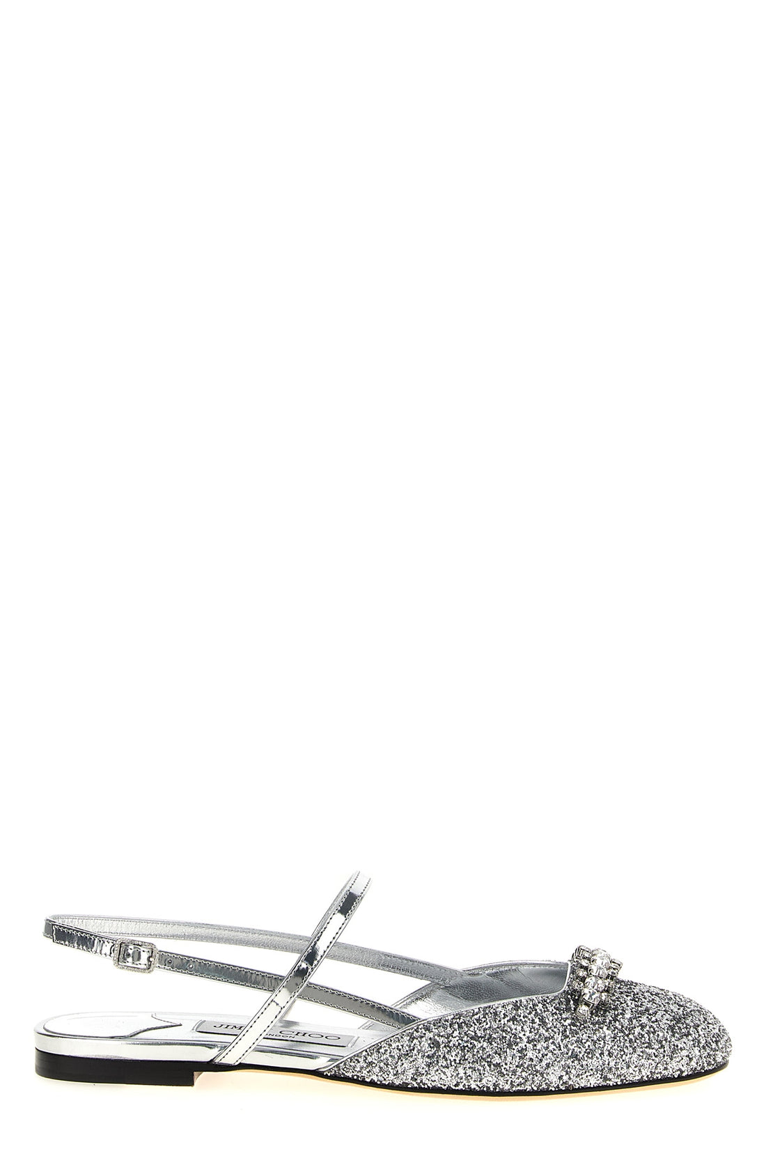 JIMMY CHOO 35.5 belinda laminated leather slingbacks