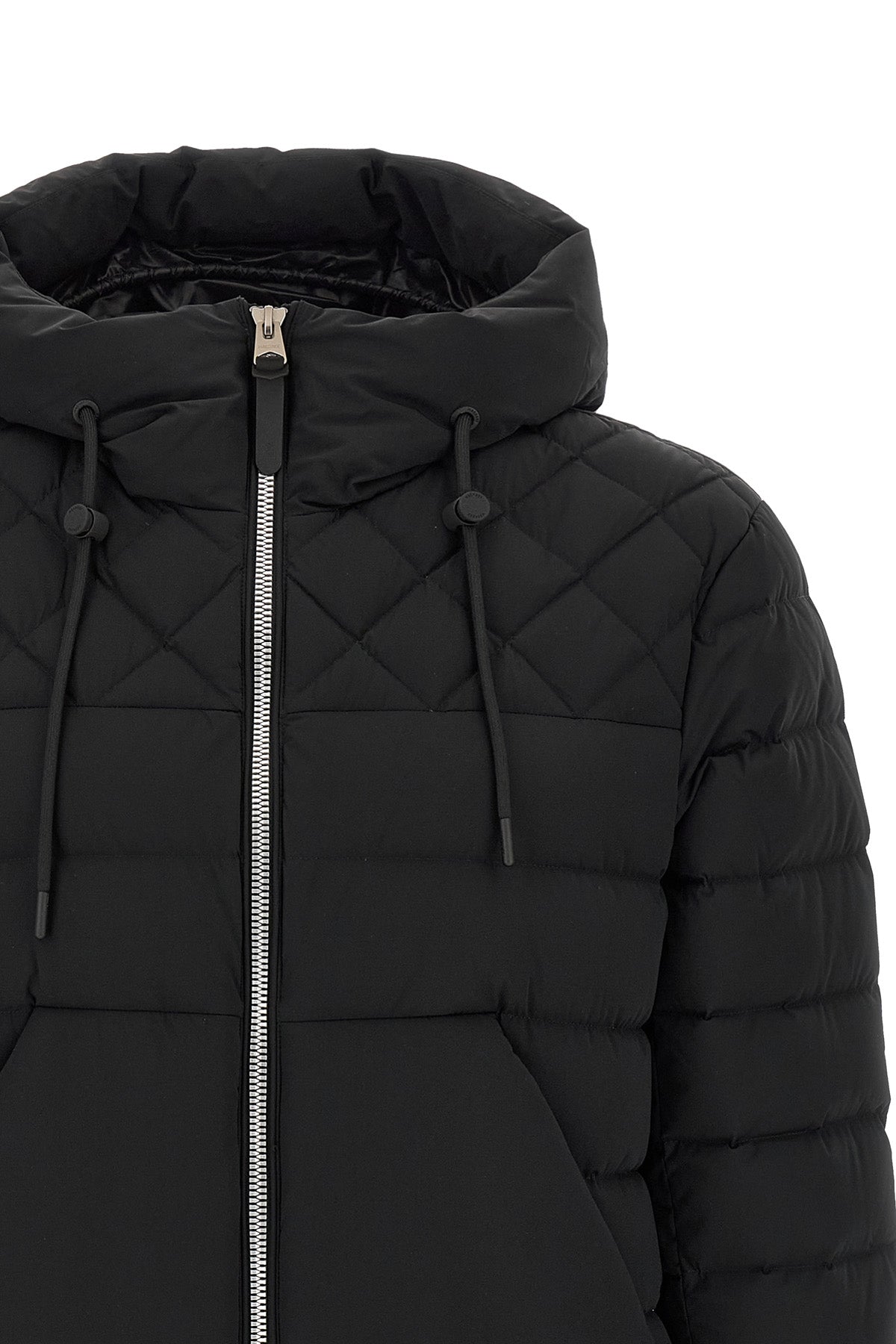 bergen down jacket in quilted technical fabric
