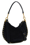 oskan soft zip suede handbag