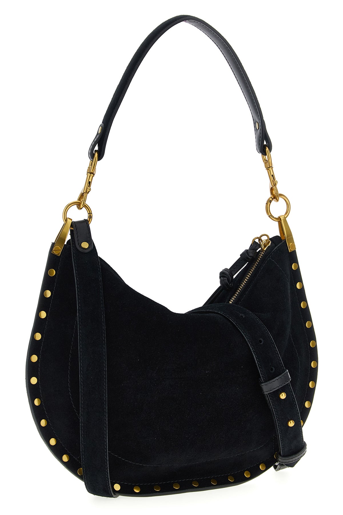 oskan soft zip suede handbag