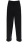 cuffed wool crepe trousers