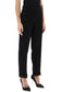 cuffed wool crepe trousers