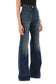 wide leg jeans with dark wash