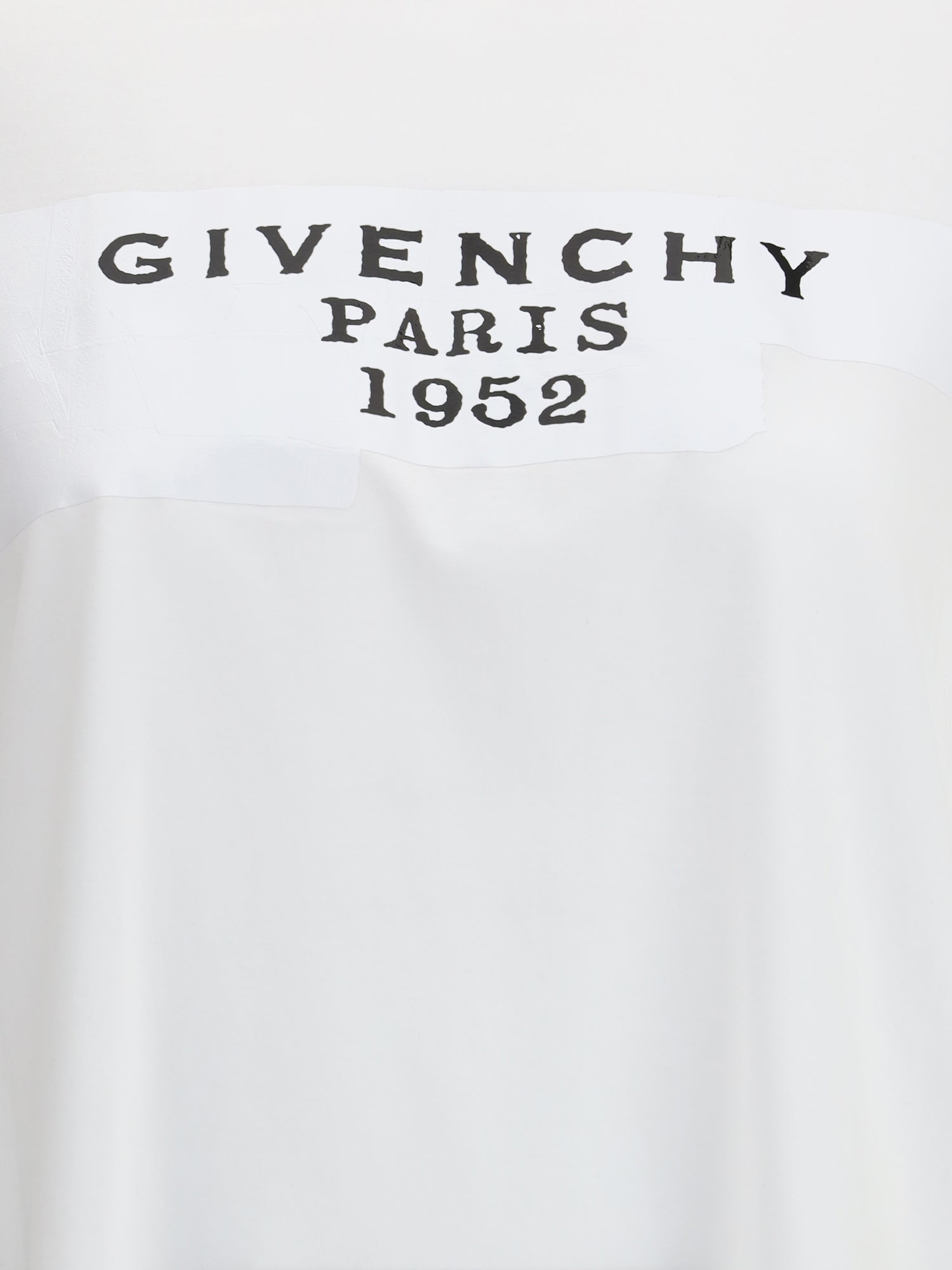 GIVENCHY M boxy cotton t-shirt with givenchy tape print