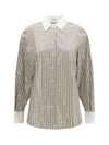 dazzling stripes cotton shirt