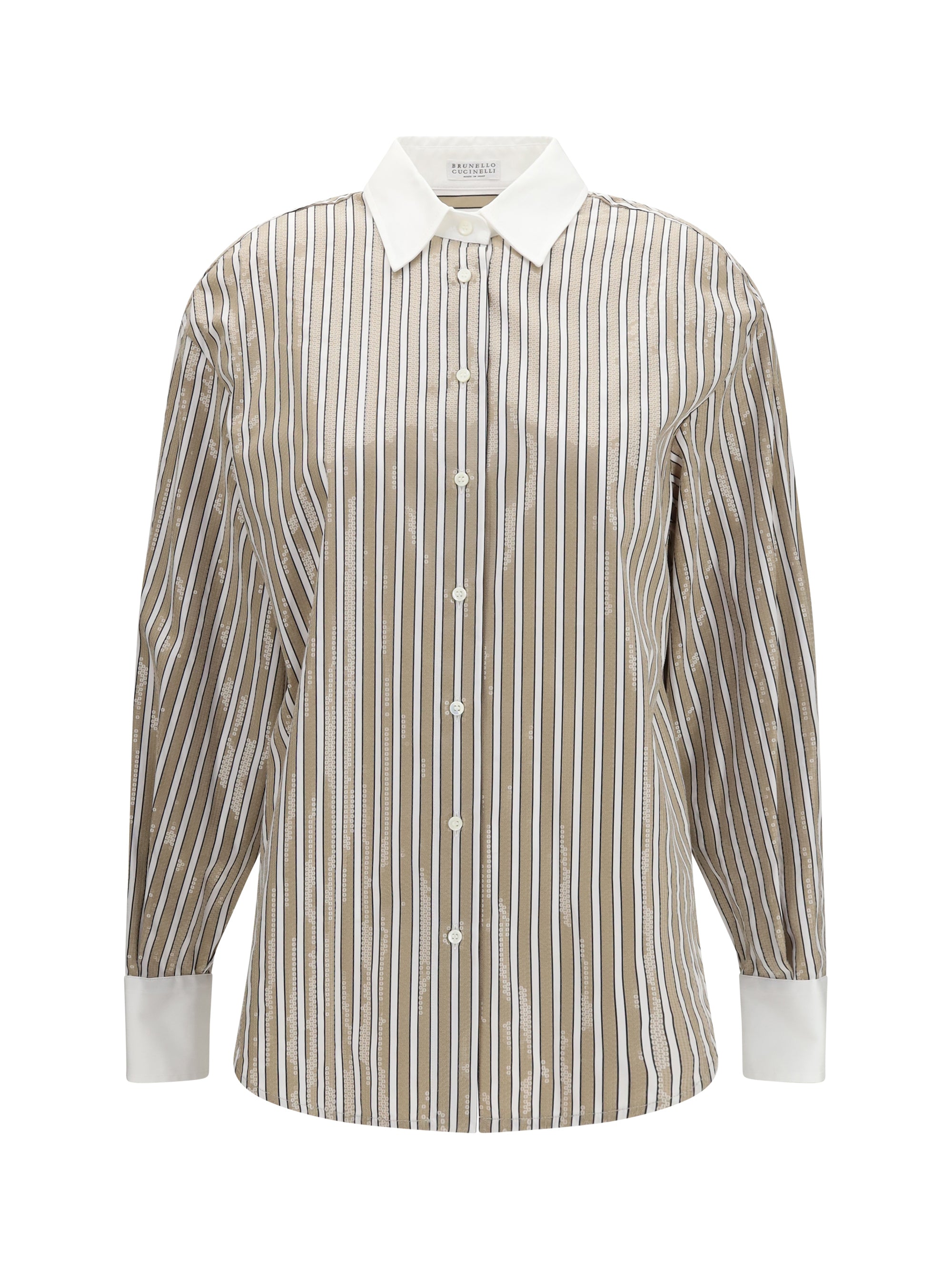 dazzling stripes cotton shirt