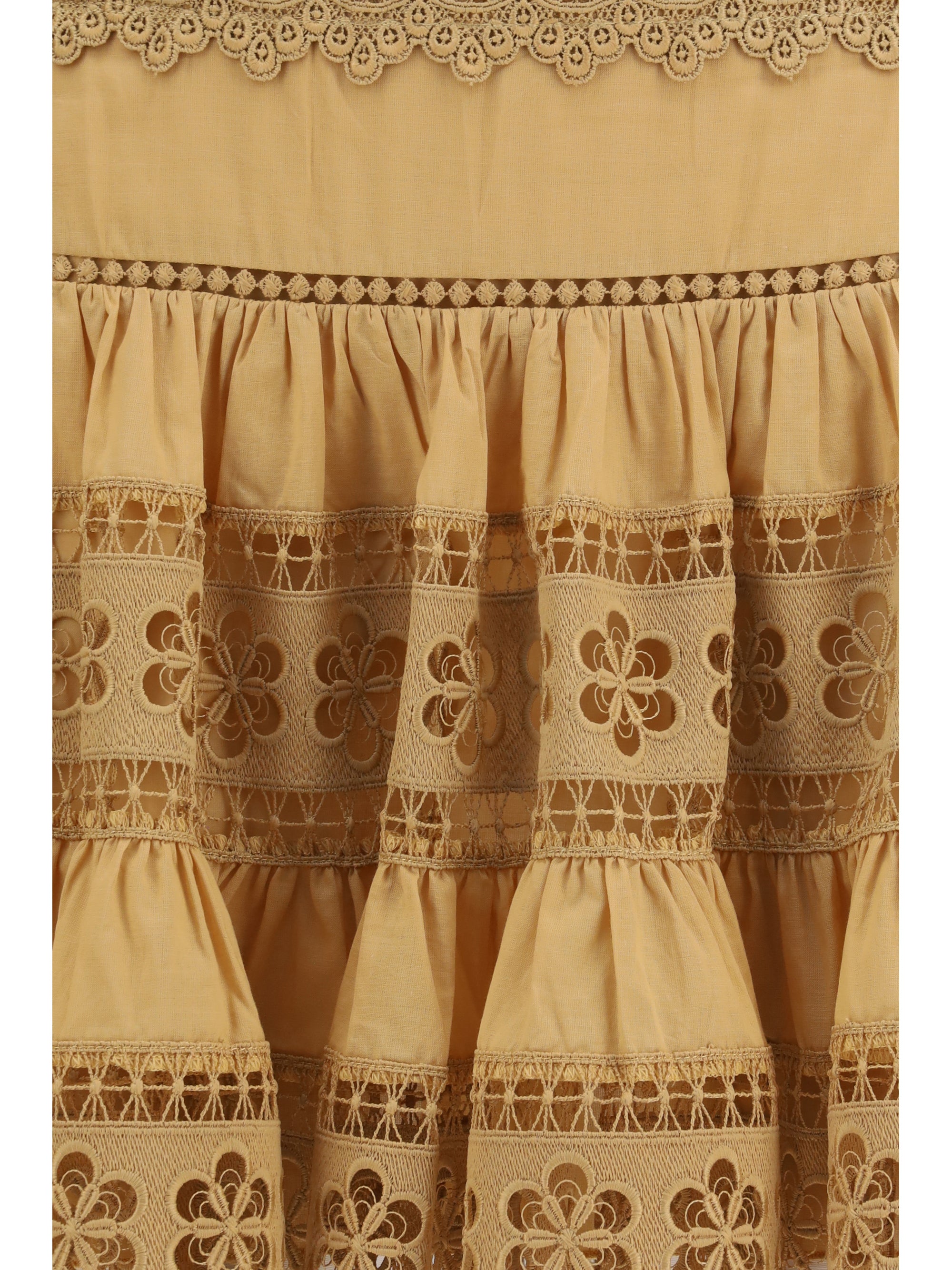 lea short skirt in cotton voile