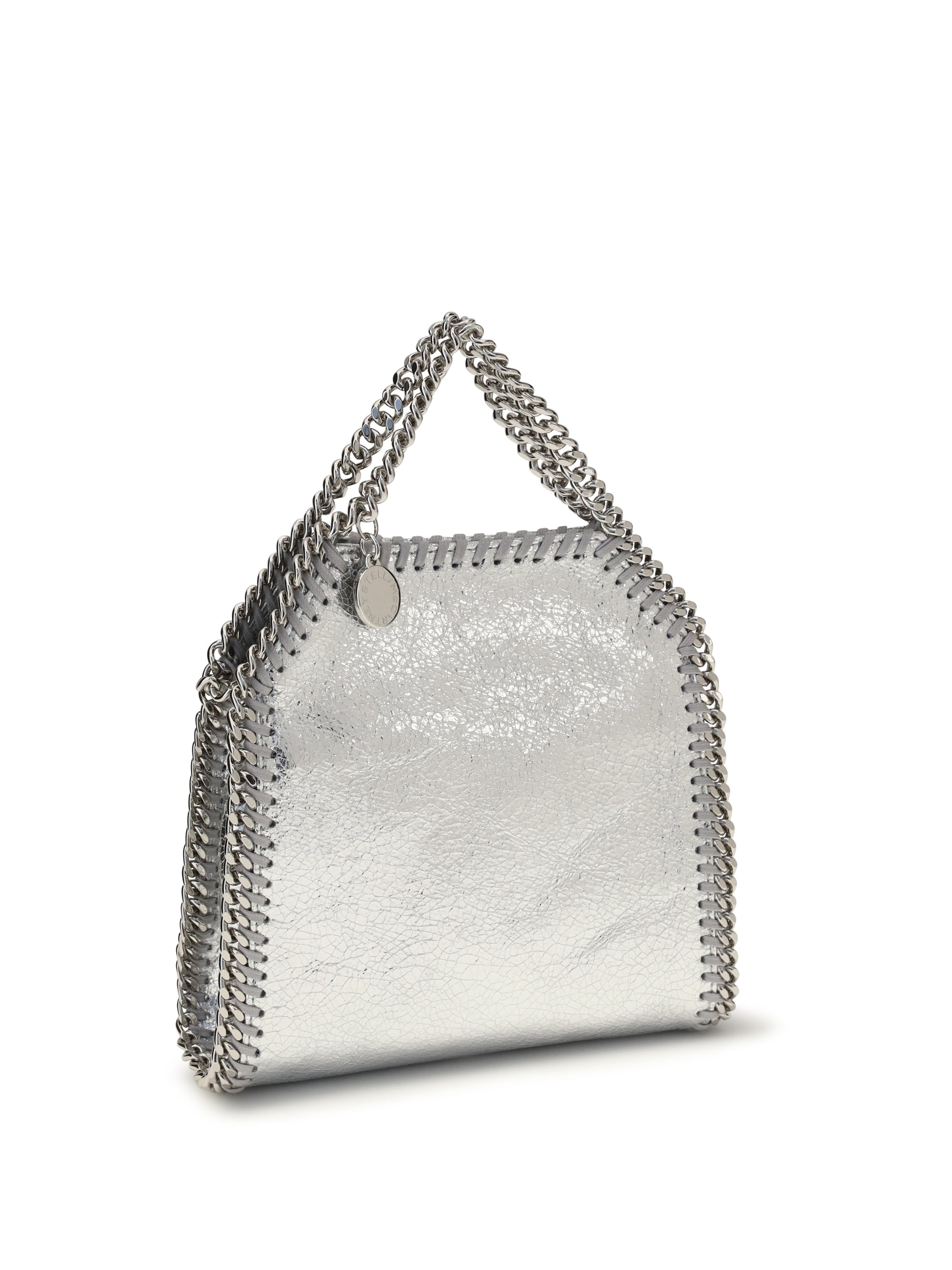 metallic falabella handbag