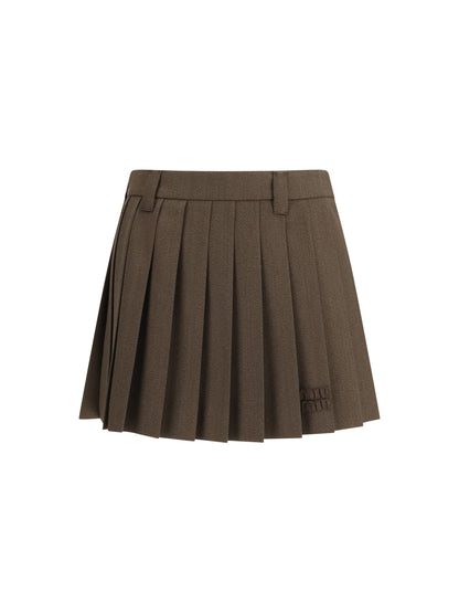 MIU MIU 38 pleated miniskirt