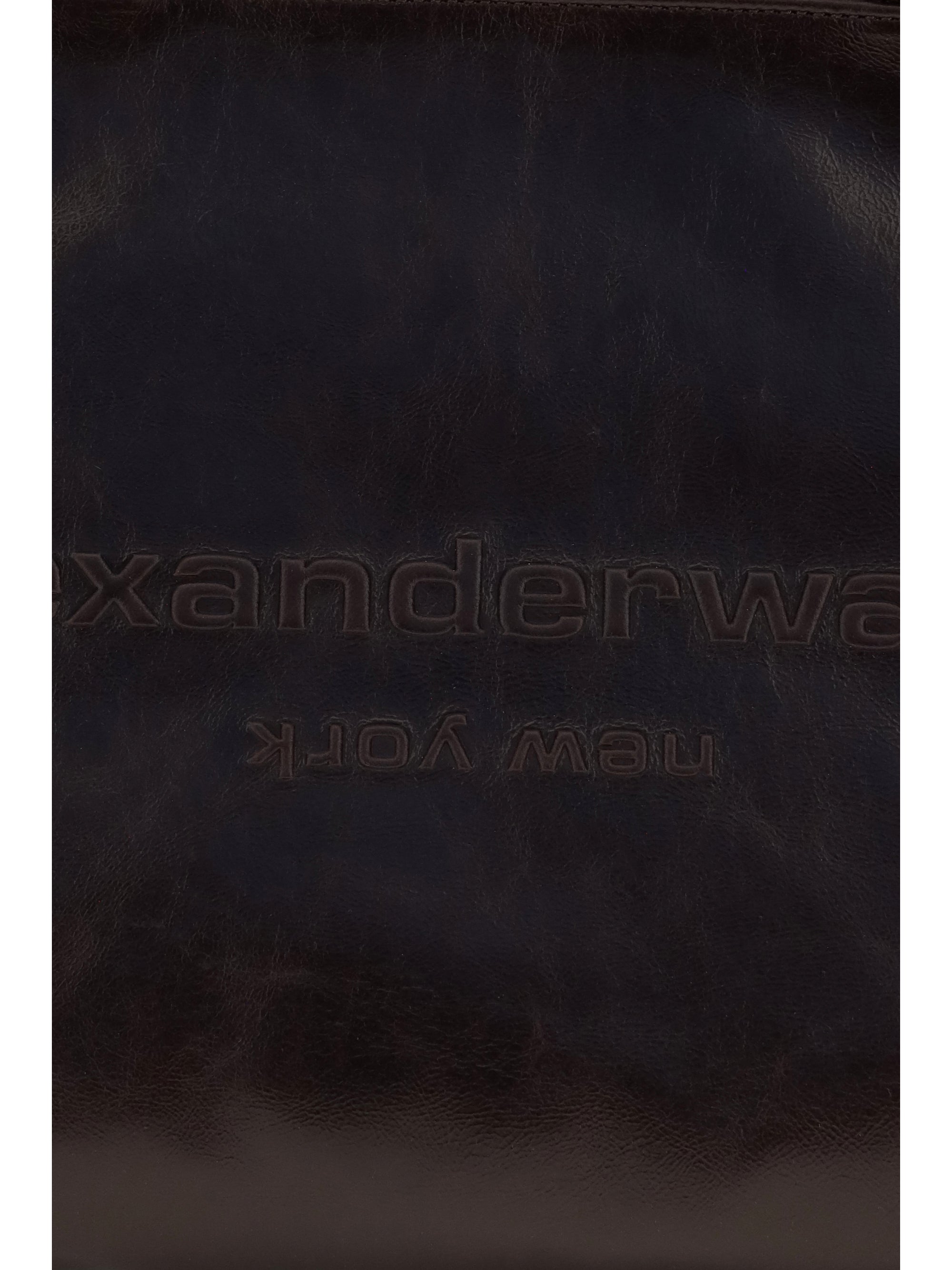 medium punch leather tote bag