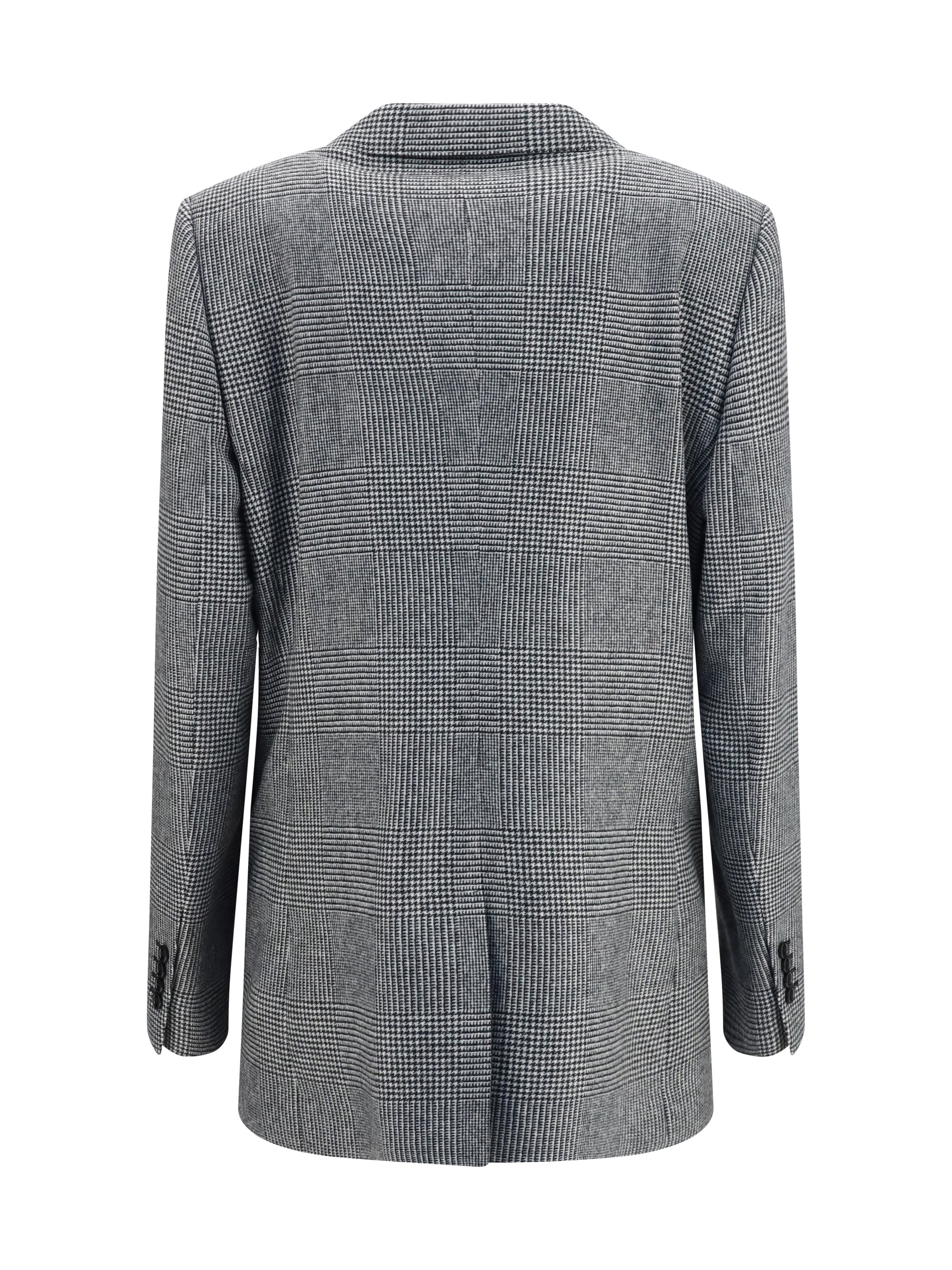 prince of wales single breasted blazer