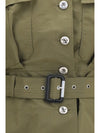cropped belted high-neck jacket