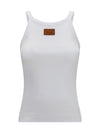 ribbed cotton tank top