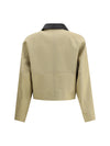 cropped cotton and wool caban
