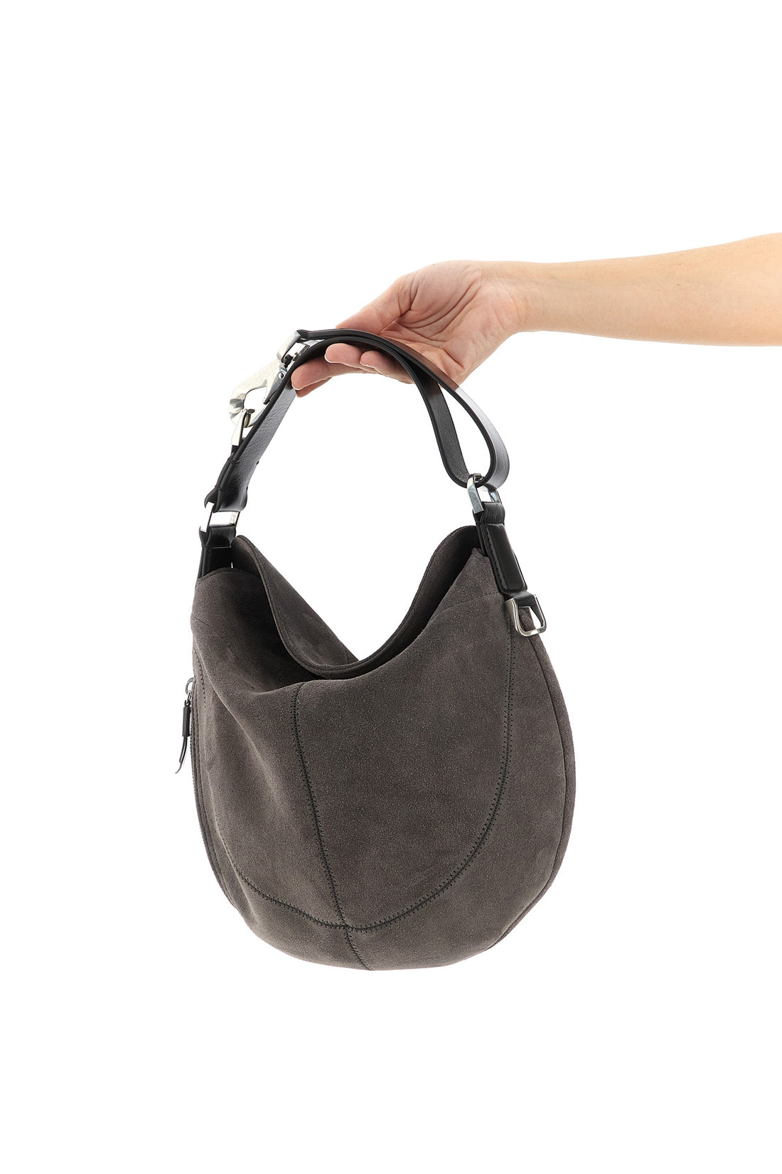 LEMAIRE OS quiver clip suede shoulder bag hobo model