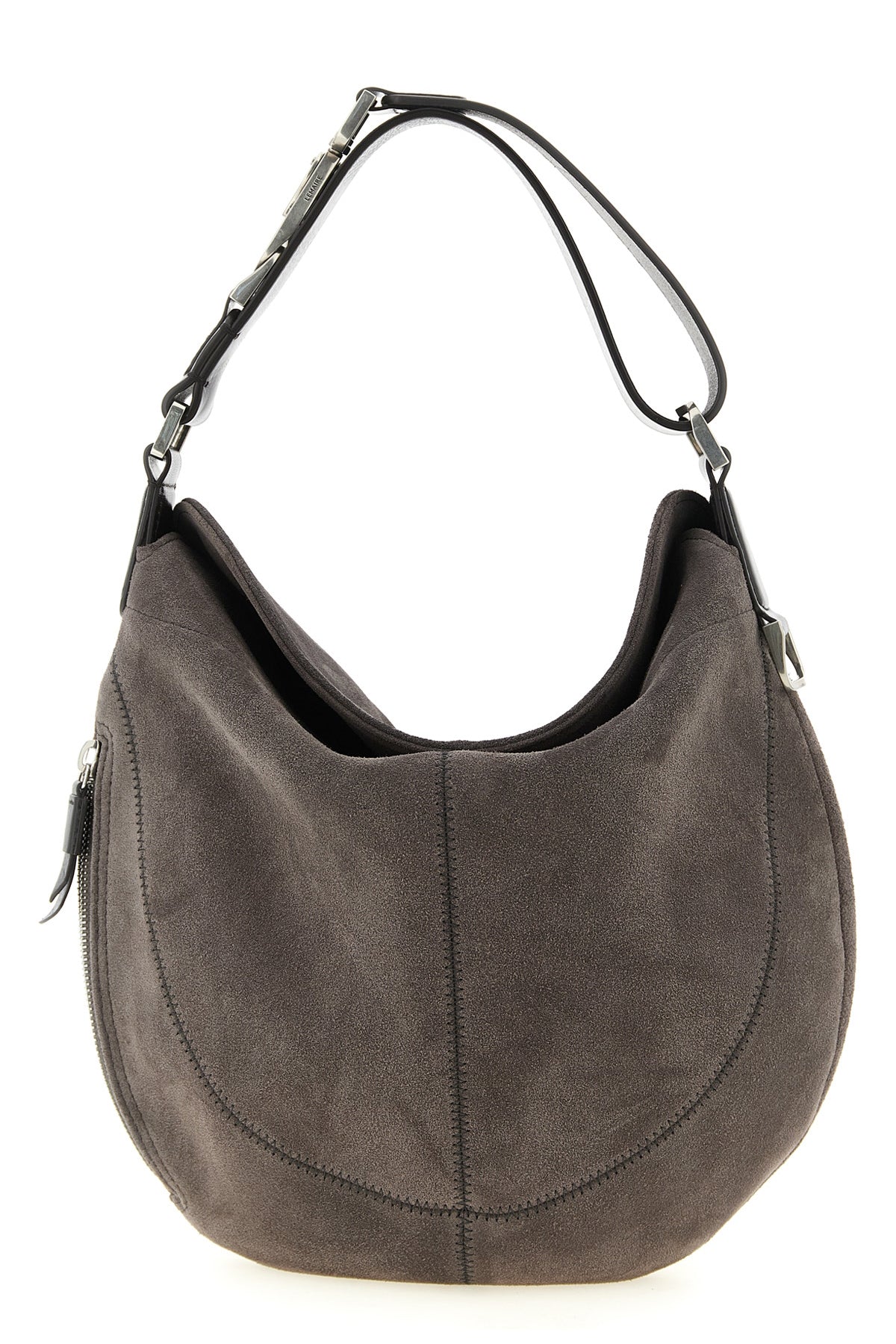quiver clip suede shoulder bag hobo model