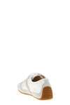 slim nylon and suede sneakers