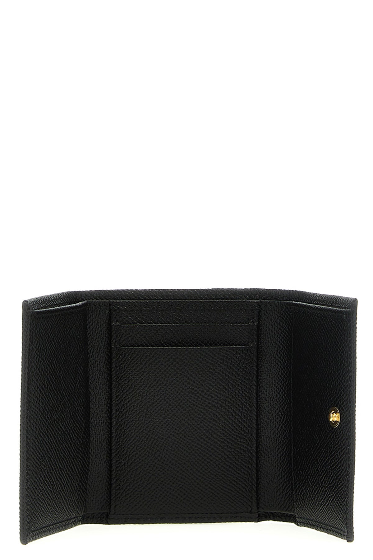 french flap wallet in dauphine leather