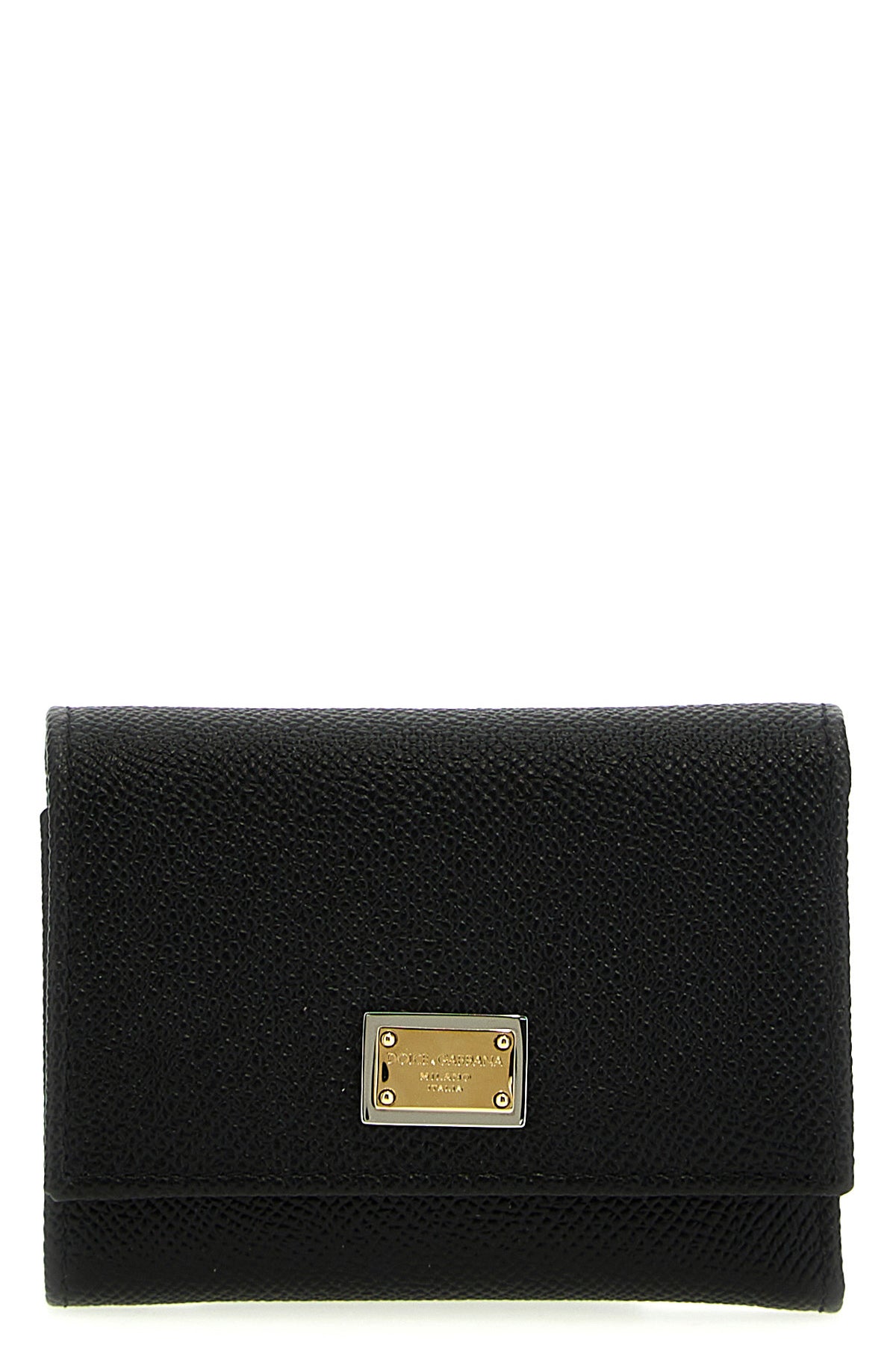 french flap wallet in dauphine leather