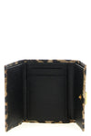 french flap wallet in animal print dauphine leather
