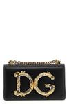 dolce & gabbana dg girl mini crossbody bag in calf leather