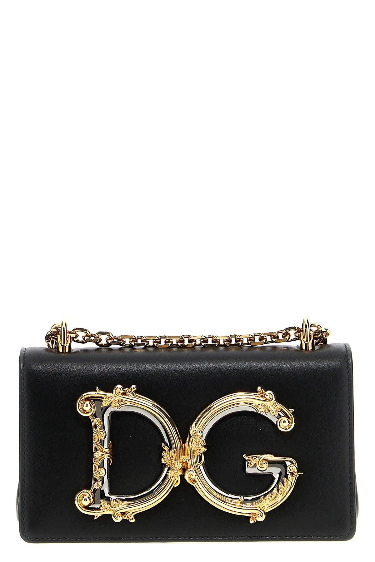 dolce & gabbana dg girl mini crossbody bag in calf leather