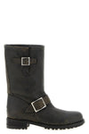 jimmy choo biker mid ankle boots redefine the codes of structured footwear thr
