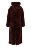 biscuit faux fur coat