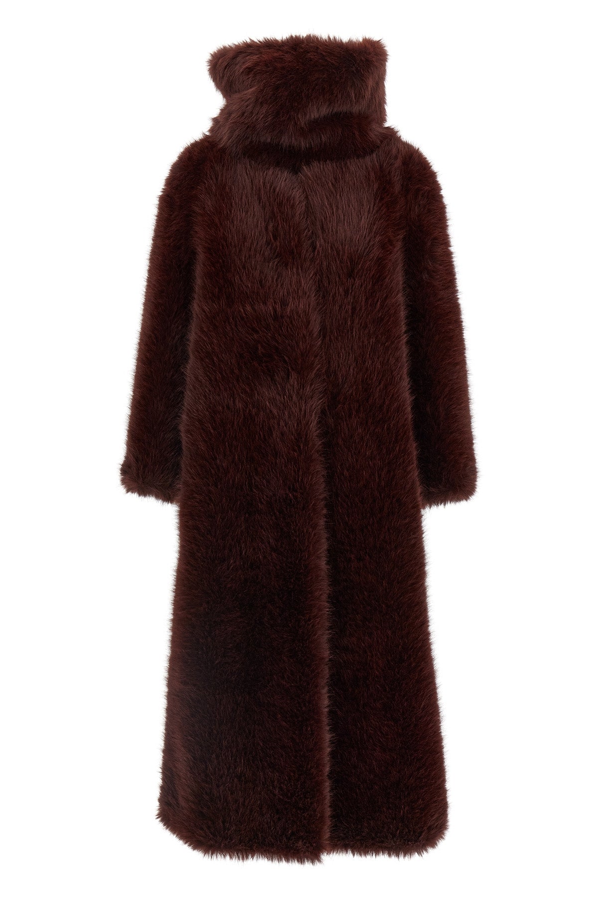 biscuit faux fur coat