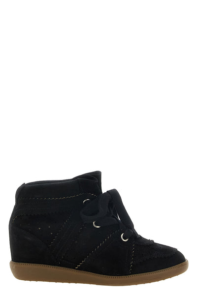 the isabel marant bobby sneakers redefine the mid-top silhouette through a str