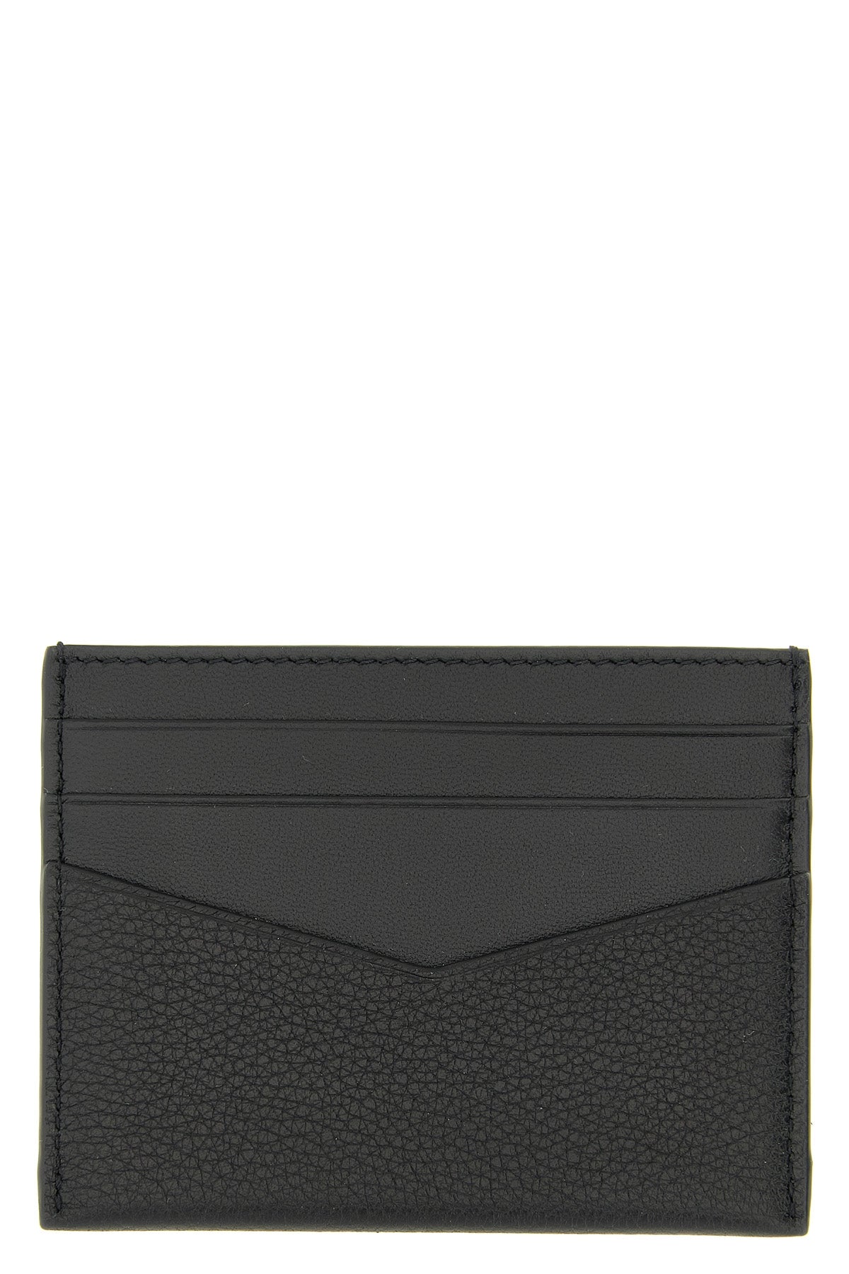 hammered leather card holder